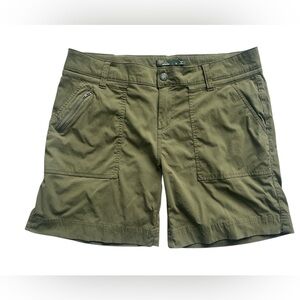 PrAna Ladies Nora Shorts Olive Size 14